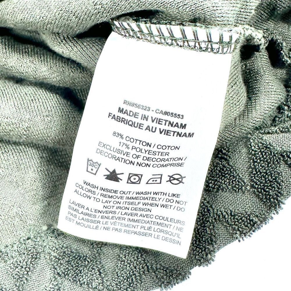 Nike olive green mock neck chevron terry crop top M - Picture 4 of 9